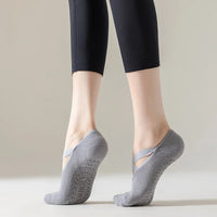 Non-Slip Silicone Grip Yoga Socks - Cotton Barre & Pilates Socks