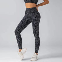 Leopard Print Seamless Hip-Lifting High-Waist Leggings
