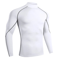 Men's Long-Sleeve Tight Compression Rash Guard - Bodybuilding