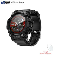 LOKMAT ATTACK-GT Rugged Sport Smartwatch - Flashlight & BT Calls