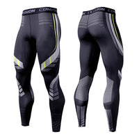 Men's Quick-Dry Compression Running Tights - Gym & Jogging