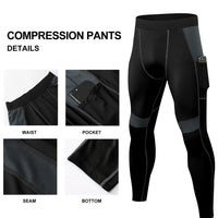 Men's LANBAOSI Quick-Dry Compression Running Tights