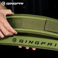 GINGPAI Double-Layer Weightlifting Belt - Velcro Abdominal Compression