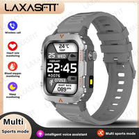 LAXASFIT Men's Outdoor Smartwatch - LED Flashlight & Health Monitor