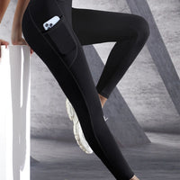 High-Waist Push-Up Leggings with Welt Pockets - Solid Colour