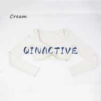 Long Sleeve Crop Workout Top - Breathable Anti-Pill Fabric