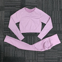 DIQUEQI Seamless Push-Up High-Waist Yoga Pants - Nylon Elastane