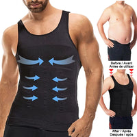 Men's Slimming Body Shaper Vest - Tummy Control Compression Tank