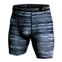 Men's 3D Camouflage Print Compression Gym Shorts