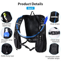 NEWBOLER Trail Running Backpack Ultra Lightweight Hydration Vest Breathable Functional Pack for Marathon Cycling Hiking