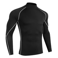 Men's Long-Sleeve Tight Compression Rash Guard - Bodybuilding