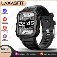 LAXASFIT Men's Outdoor Smartwatch - LED Flashlight & Health Monitor