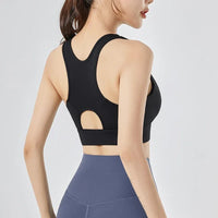 Front-Zip High-Impact Sports Bra - Shock-Proof Quick-Dry