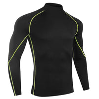 Men's Long-Sleeve Tight Compression Rash Guard - Bodybuilding