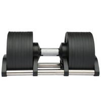 Adjustable Dumbbell Pair - 2kg to 45kg Max Home Fitness Set