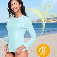 Anfilia UPF 50+ Long-Sleeve Rash Guard - Quick-Dry Athletic Top