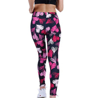 Heart Print High-Elasticity Tight-Fit Yoga Leggings