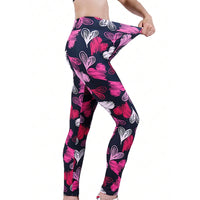 Heart Print High-Elasticity Tight-Fit Yoga Leggings