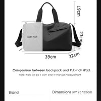 Zipper Large Capacity Oxford Travel Bags Solid Fitness Bags Thickened Fabric High Capacity Waterproof Luggage Sports Bags