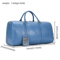 Big Capacity Genuine Leather Travel Bag For Men Women Soft Black Cowhide Casual Travel Duffel Large Luggage Weekend Shoulder Bag