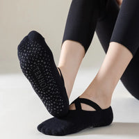 Non-Slip Silicone Grip Yoga Socks - Cotton Barre & Pilates Socks
