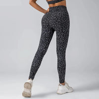 Leopard Print Seamless Hip-Lifting High-Waist Leggings
