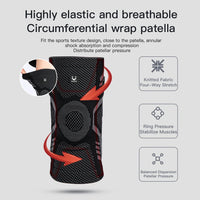 Spring Patella Knee Brace - Knitted Compression Full-Protect Support