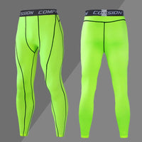 Men's Dry-Fit Compression Sweatpants - Flexible Elastane Tights