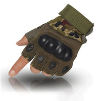Nylon Half-Finger Tactical Sport Gloves - Combat & Outdoor Hunting
