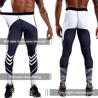 Men's Quick-Dry Compression Running Tights - Gym & Jogging