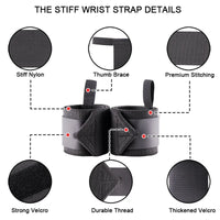 Stiff Wrist Wraps for Powerlifting - Strength Training Support