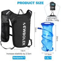 NEWBOLER Trail Running Backpack Ultra Lightweight Hydration Vest Breathable Functional Pack for Marathon Cycling Hiking