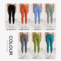 Seamless High-Waist Hip-Boost Running Leggings - Fast-Dry