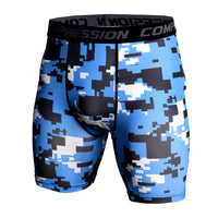 Men's 3D Camouflage Print Compression Gym Shorts