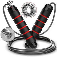 Ball-Bearing Speed Jump Rope - Tangle-Free Adjustable Wire & Foam Handles