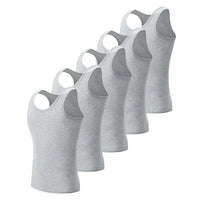 5-Piece Men's Cotton Fitness Vest Set - Sleeveless Tank Tops